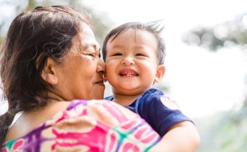 Grandmother with grandmother