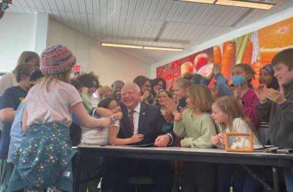 Governor Walz signs Universal School Meals into law
