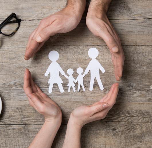 cut-out of family