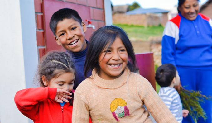 Native American children with adult relative or child care provider