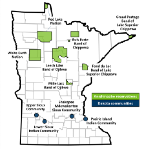 map non-profit organizations serving American Indian communities