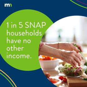 1 in 5 SNAP households have no other income.